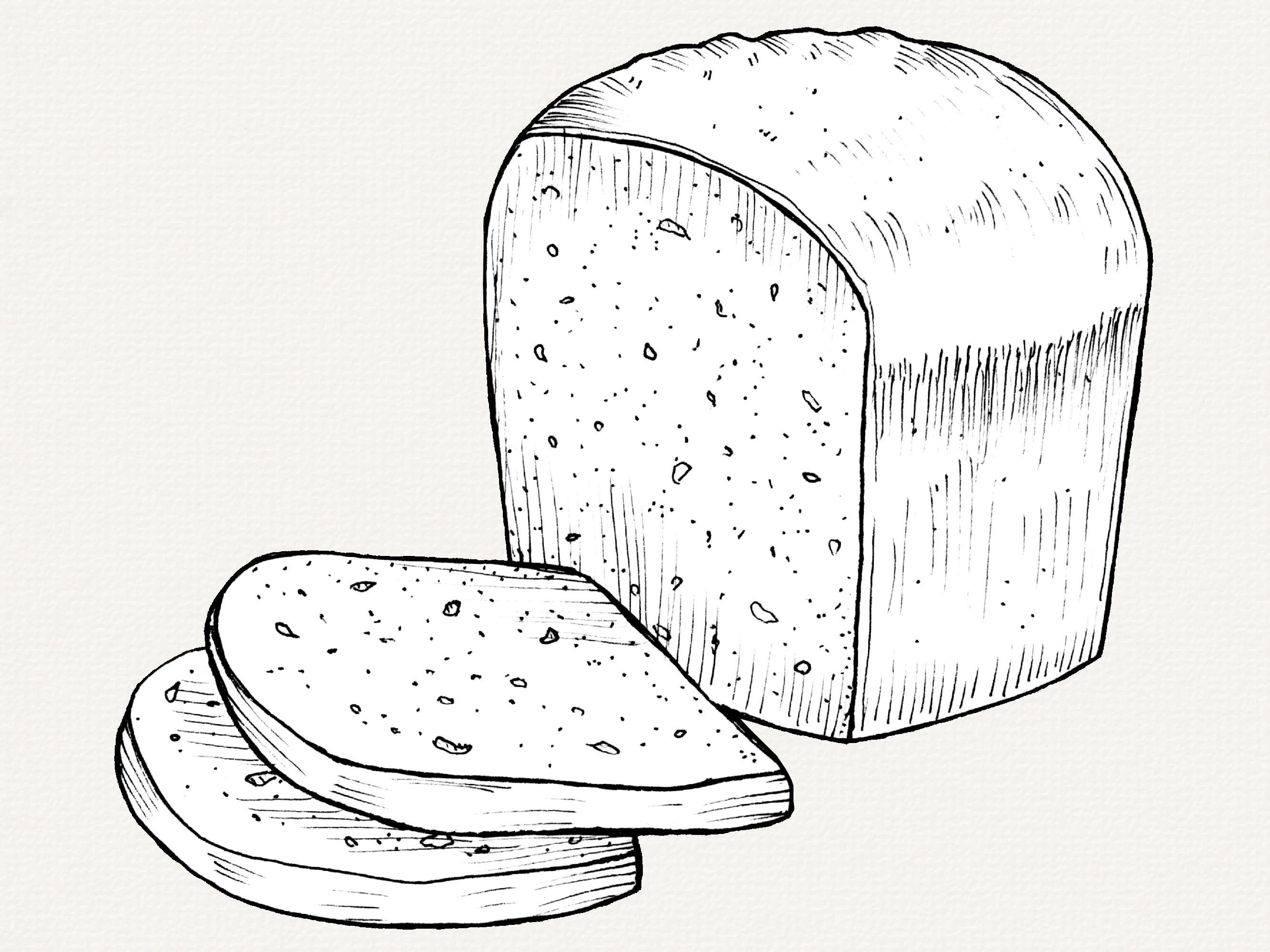 Bakery Illustration, Food Png, Bread Line Art, Baking Clipart (digital ...