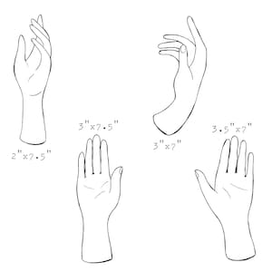 Hand Clip Art, Hands Clipart, Hand Drawn Hand PNG, Hand Graphics for ...