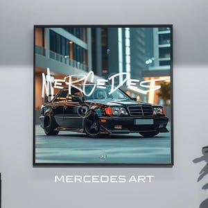 Mercedes Poster | Digital Download | Car Poster | Car Print | Mercedes Print | Poster | Decor | Wall Decor | Motorsport Gift | Mercedes 190E