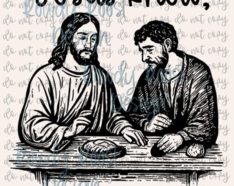 Jesus Knew, Judas ate too PNG (2 DESIGNS) (Digital Download)