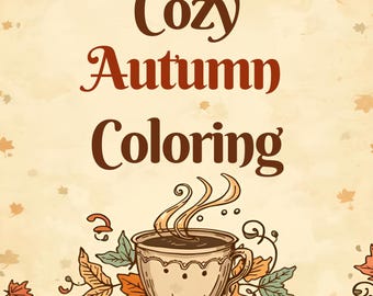 Herbst Malseiten, Malbuch, Herbst Malseiten, Malseiten, Herbst Malseiten, Malseiten für Kinder und Erwachsene, 25 Seiten