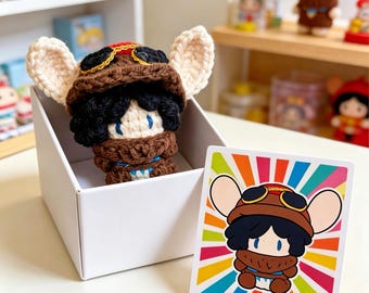 IDV Prospector Crocheted Doll: Fan-made Crocheted Keychain