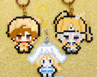 IDV Pixel Art Keychain: Fan-made Anime Merch, Bag Charm