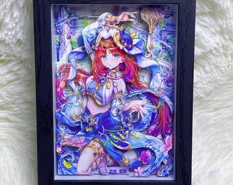 Handmade 3D Picture Frame 7IN : Genshin Impact Gift