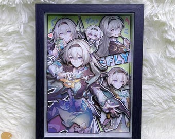 Handmade HSR 3D Picture Frame 7IN : Honkai Star Rail Gift
