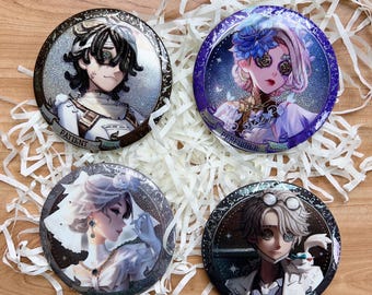 IDV Character Badges: Embalmer, Perfumer, Patient - 75MM