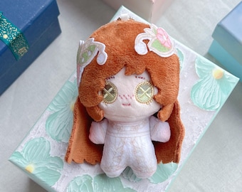 IDV Little Girl Plush Toy: Handmade Cotton Doll with Gift Box, Fan-made Doll