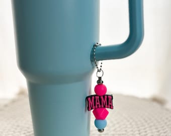Mama Tumbler Keychain: Silicone Bead Stanley Owala Accessory