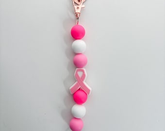 Breast Cancer Awareness Keychain | Kindle Accessory | Keychain | Bag Charm
