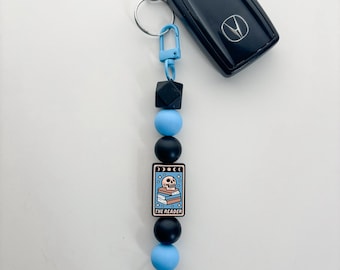 Tarot Keychain: E-Reader Charm, Bookish Bag Accessory
