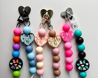 Be Kind Silicone Bead Keychain | Bag Charm