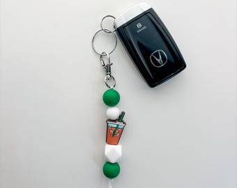 Iced Coffee Keychain: Bookish E-Reader Keychain