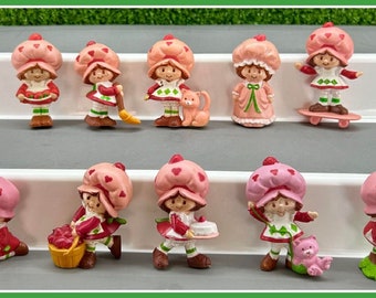 YOU PICK Vintage Strawberry Shortcake PVC miniature 1980s American Greetings Strawberry Shortcake pvc figurines 80s kid toys