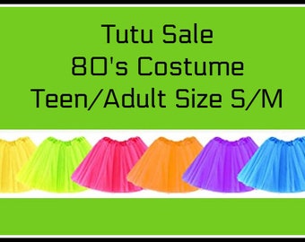 80svTUTU Medium Teen/ Adult hot pink Tutu 80's costume color run bride tutu bach tutu I love the 80's costume 80's theme 80's day 80's