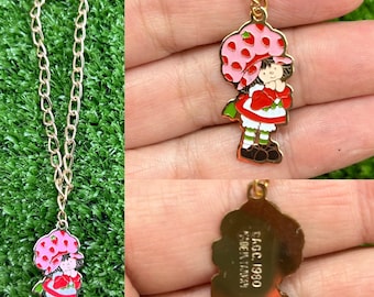 1980 Vintage Strawberry Shortcake enamel bracelet NEW American Greetings Strawberry Shortcake charm bracelet jewelry