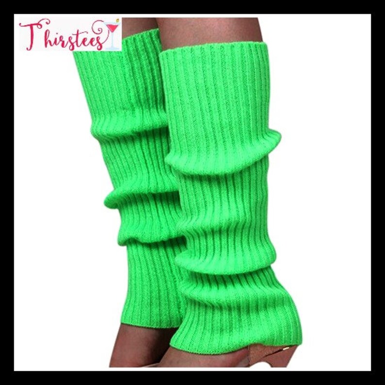Mid Calf Neon Leg Warmers Many Colors 80's Party 80's Etsy
