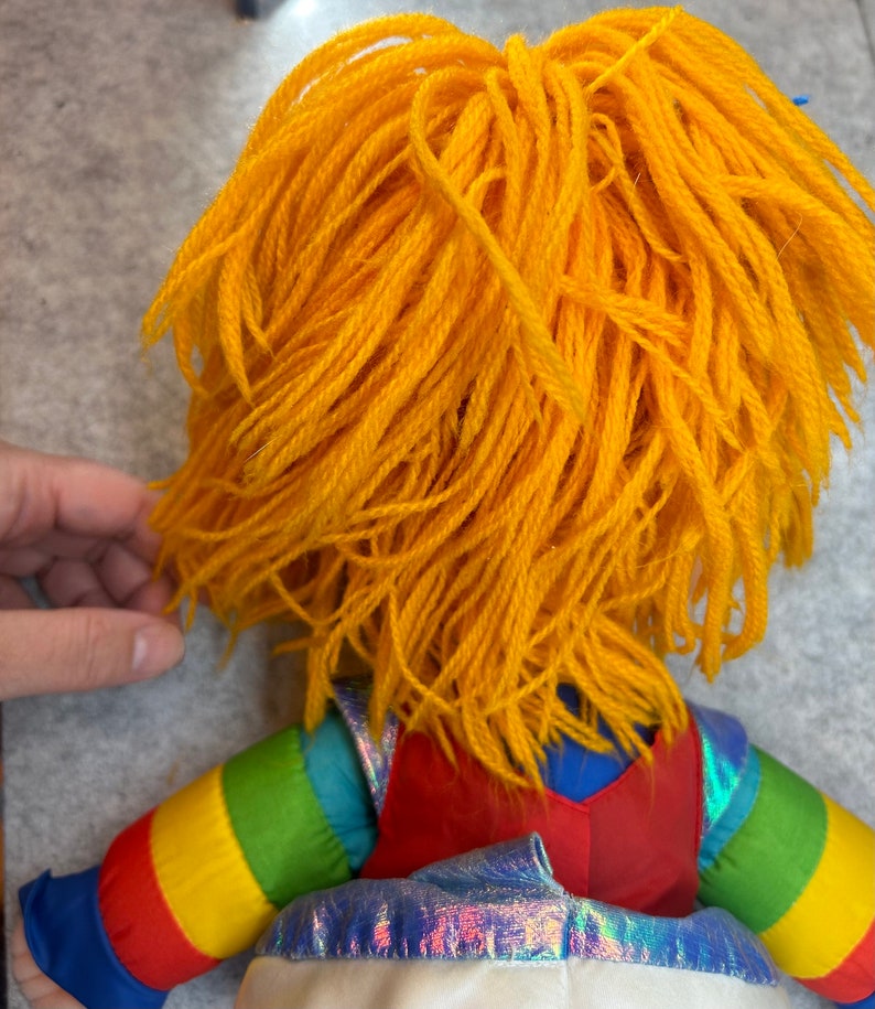 1983 Vintage Rainbow Brite 18 Doll Large size cuddle Hallmark Mattel Excellent shape Rare review photos big rainbow brite babydoll image 6