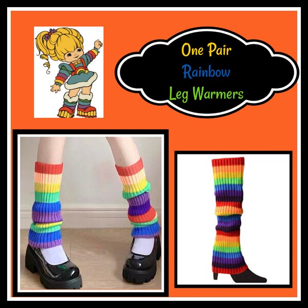 Rainbow Leg Warmers Etsy