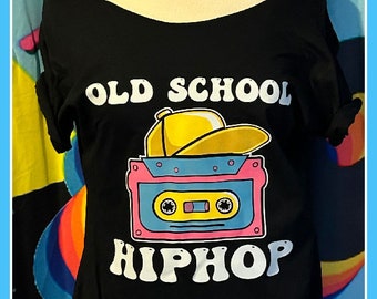 SAMPLE Sale Size MEDIUM Old School Hip Hop t shirt 80s costume 80s party 80s vibes 80s theme 80s kid 80s cruise 80s bride