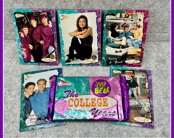 Saved by the Bell trading cards The College Years nostalgia gift 90s kid gift box 90s birthday gift 90s nostalgia 90s stocking stuffer