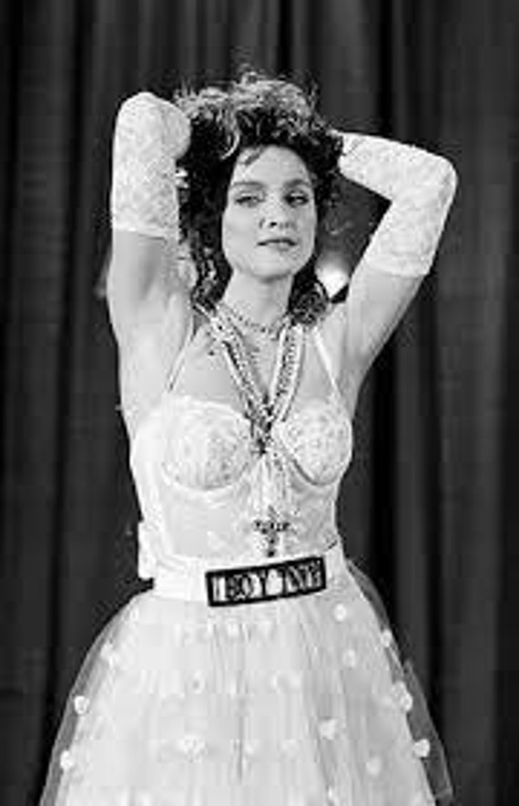 80s Madonna Inspired Costume Accessories Rhinestone Bracelet Pearl Bracelet  Set Like a Virgin Costume 80s Costume Madonna Tour 