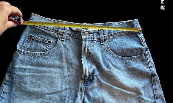 Vintage 90s Old Navy jean shorts Junior size 12 9… - image 4
