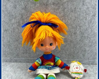 1983 Vintage Rainbow Brite 11" Doll With Twink hand sprite Hallmark Mattel Excellent shape Rare with Tink review photos