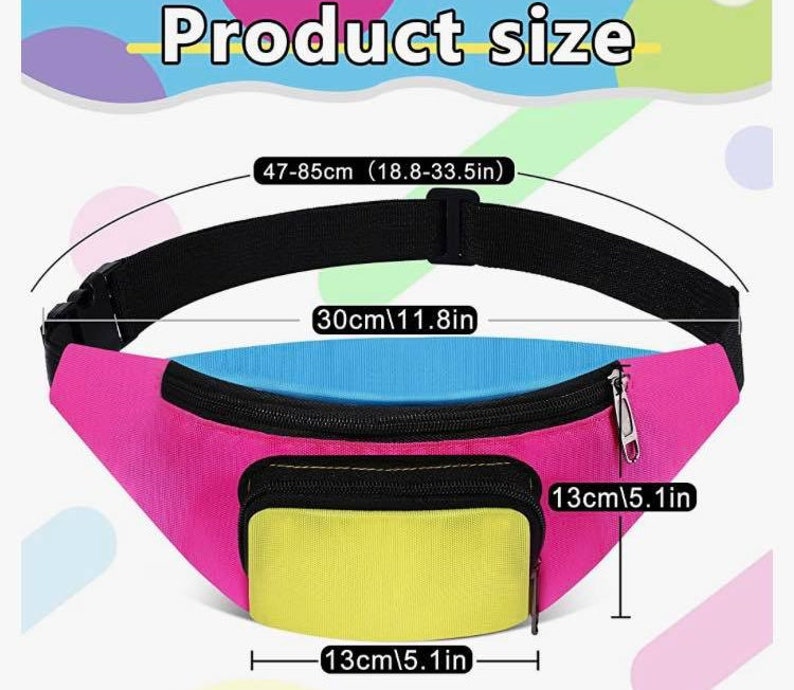 80's Fanny Pack 80s workout Costume 80s fanny pack 90s costume 90s Fanny pack 80s kid 80s nostalgia Lets get Physical aerobics image 3