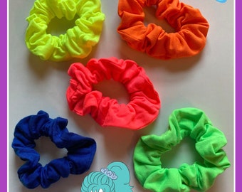 Assorted Color Scrunchies thick cotton 80s party 80s costume 90s party 90s costume cotton scrunchies totally 80s totally 90s 80s hair 90s ha