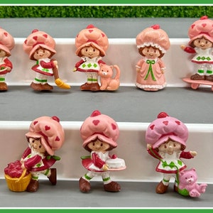 YOU PICK Vintage Strawberry Shortcake PVC miniature 1980s American Greetings Strawberry Shortcake pvc figurines 80s kid toys