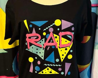 RAD T-shirt 90s tshirt 80s Costume T-shirt saved by bell tshirt 80s baby 90s Party 80s Party 80s theme 80sday 80s kid 80s theme 80s birthday