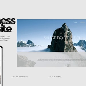WIX Website Template Sales Page WIX Corporate Modern Website WIX Service Website Template