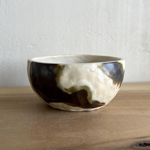 Wabi Sabi Bowl - Socorro | Hand Built Ceramic Modern Wabi Sabi Abstract Organic Form Studio Pottery Shallow Small Snack Bowl Trinket Dish