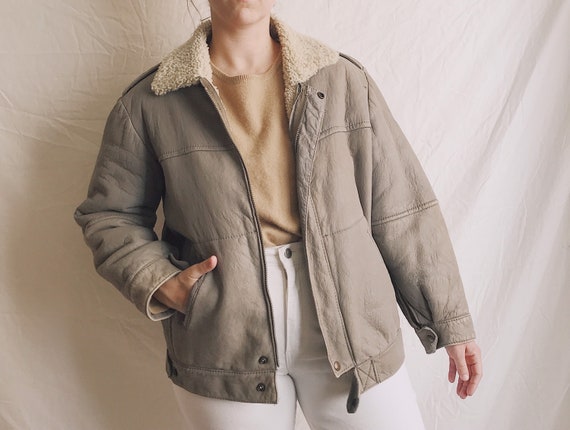 1970s Shearling Leather Jacket