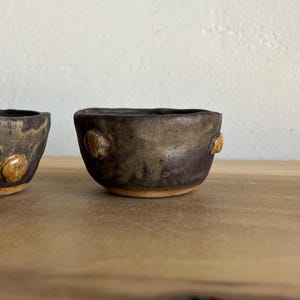 2oz Fossil Shelly Espresso Cups | Hand Built Ceramic Modern Wabi Sabi Matte Glazed Small Espresso Demitasse Cups - SOLD INDIVIDUALLY
