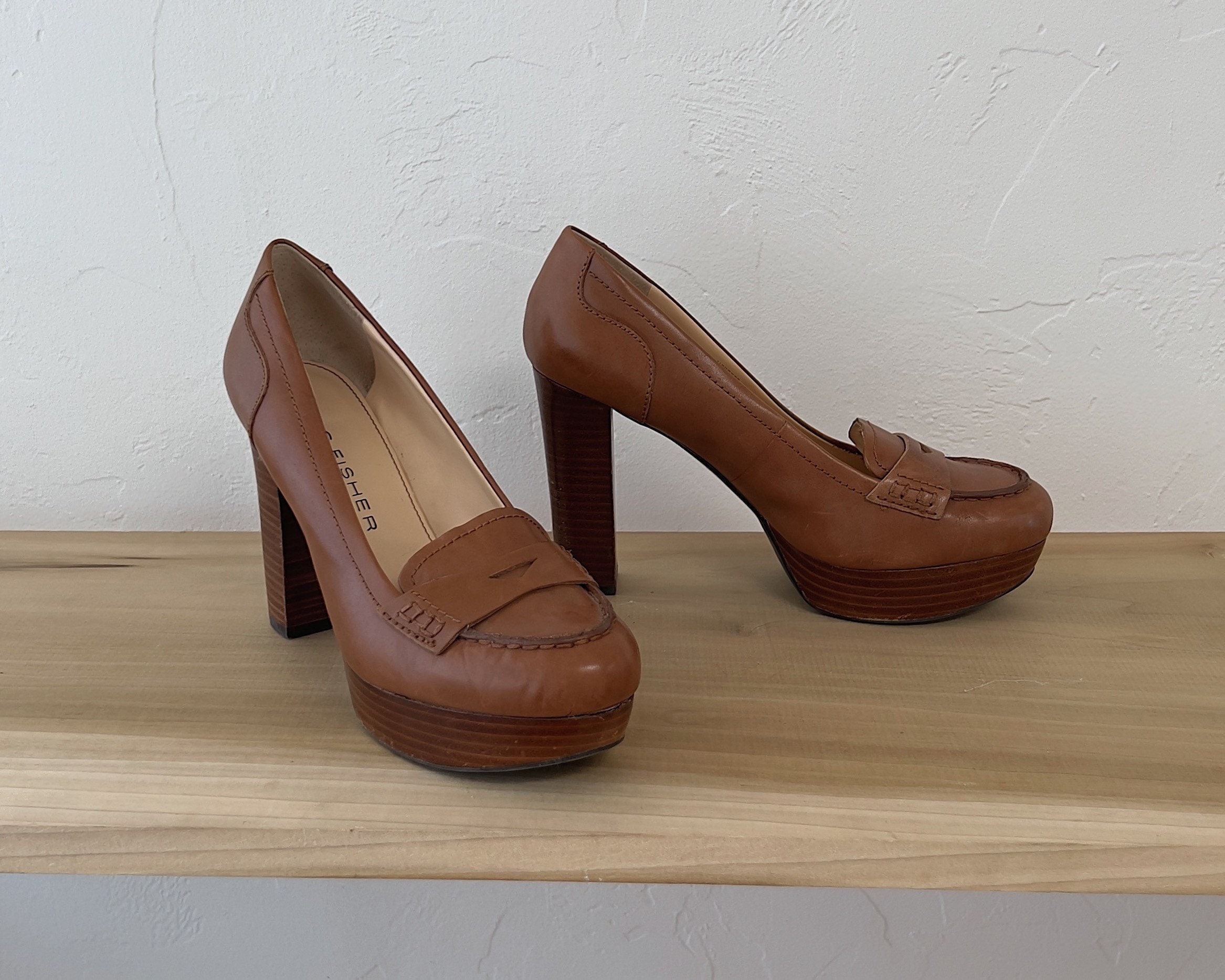 High Heel Loafers - Etsy UK