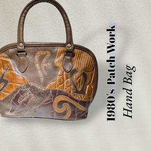 1980's Patch Work Hand Bag