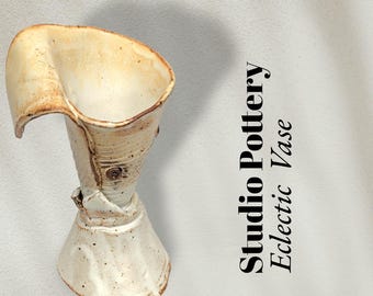 Eclectic hand made ceramic vase