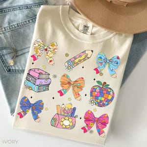 Pencil Coquette Bow PNG, Teacher Coquette Bow, Coquette bow png, Back to school, teacher appreciation, teacher shirt png, Coquette Pencil