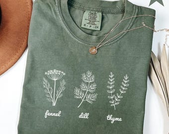 Subtle FDT Shirt, Resist Comfort Colors® Shirt, Funny Political Plant Mom Tshirt, Democrat Herbs Tee, Mother's Day Gift for Liberal Mom
