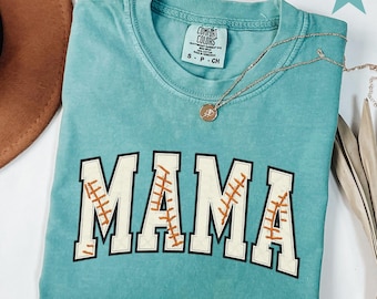 Comfort Colors® Baseball Mama Shirt, Mothers day Gift For Baseball Mom, Gift For Baseball Lover Mom Shirt, Mothers Day Shirt,Baseball Season