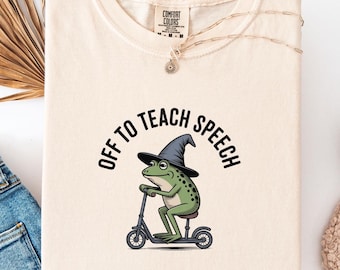 Speech Therapist Shirt SLP Comfort Colors Communication Specialist Your Words Matter Tee Frog Scooter Gift For Speech Language Pathologist