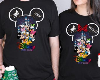 Custom Disney Family Vacation Shirts 2026, Disney Family Trip Shirt, Disney Trip Matching Shirts, Disneyland Family Squad Shirts, Disney Tee
