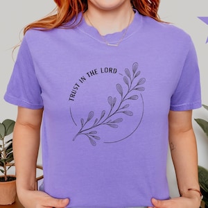 Trust In The Lord Shirt, Religious Shirt, Faith Shirt, Christian Gift, Gift For Christian,Sunday Church Shirt