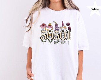 50501 Floral T-Shirt, Anti Trump Shirt, 50 Protests 50 States 1 Movement Shirt, Activist Protest Shirt, Democracy Shirt, Human Rights
