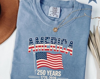 America 250th anniversary shirt, USA 1776-2026 patriotic tee.