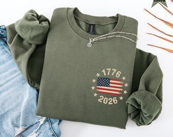 Camiseta "Hecho en Estados Unidos", bandera patriótica de EE. UU., 250.º aniversario, regalo patriótico, 4 de julio, Día de la Independencia.