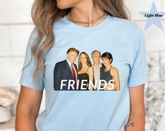Camiseta parodia de Donald Trump y Jeffrey Epstein: mejores amigos / Foto de Trump Epstein / Lista de Trump Epstein: Publicación de archivos, camiseta patriótica