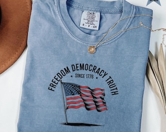 FDT Freedom Democracy Truth Shirt, Political Activist, Protest Shirt Democracy, Anti Trump Apparel, Pro Democracy Shirt, Anti MAGA Political