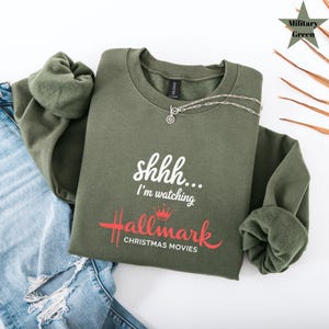 This Is My Movie Watching Sweatshirts, Hallmark Christmas Movies Shirt, Holiday Spirit Shirts, Gift for her, Cute Christmas Shirt, Christmas